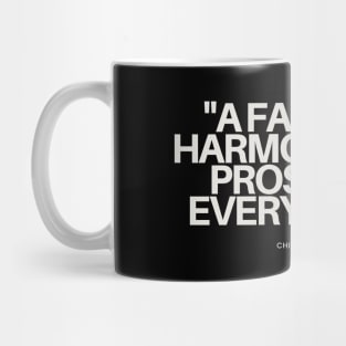 "A family in harmony will prosper in everything." - Chinese Proverb Inspirational Quote Mug